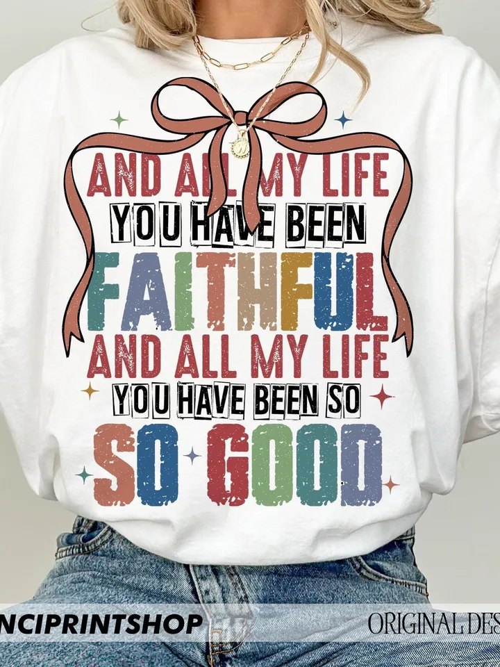 All My Life Faithful Png, Retro Christian png, Bible Verse png, Jesus png, Religious Png, Christian Sublimation, Sublimate Designs Download