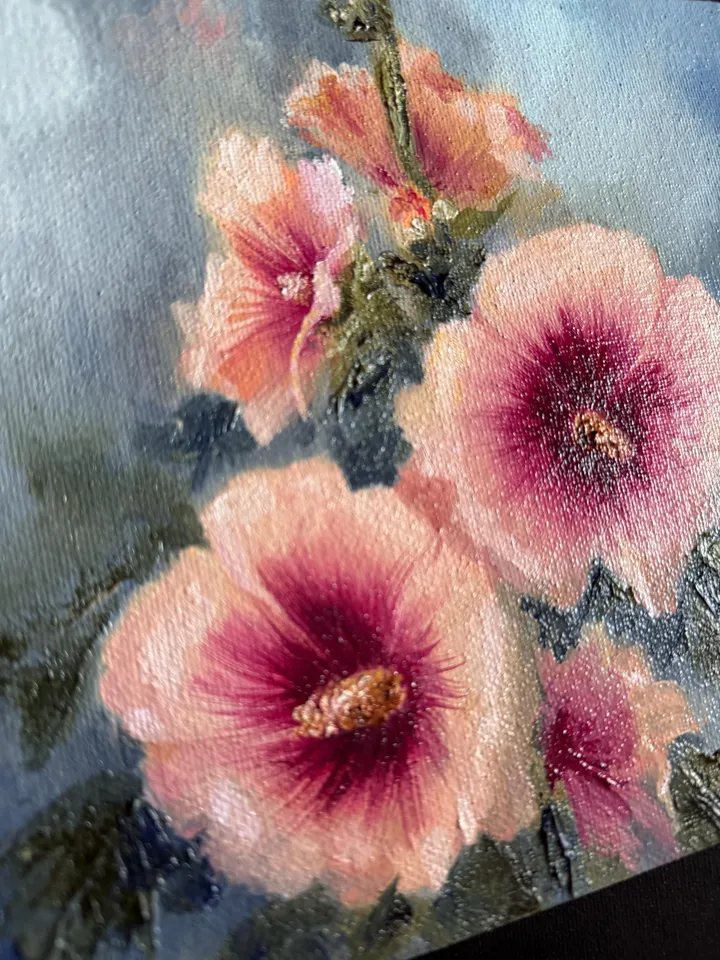 Flowers Original Painting Floral Wall Art Flowers Oil Art