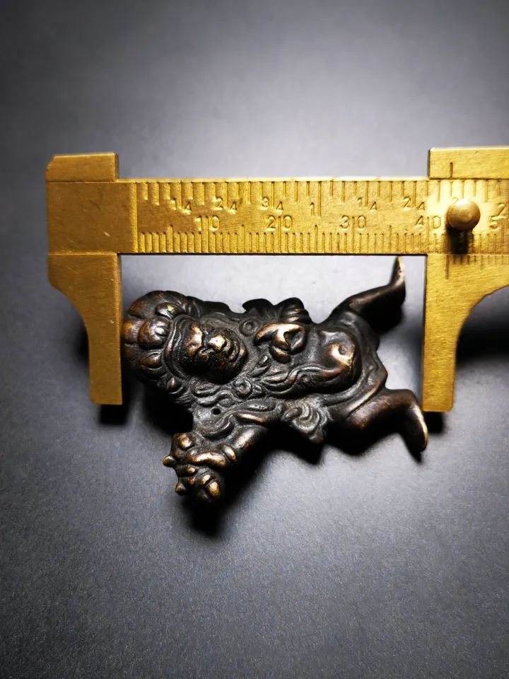 Gandhanra Acient Vajrapani Amulet,Tibetan Buddhism Statue,the Protector and Guide of Gautama Buddha,80 years old