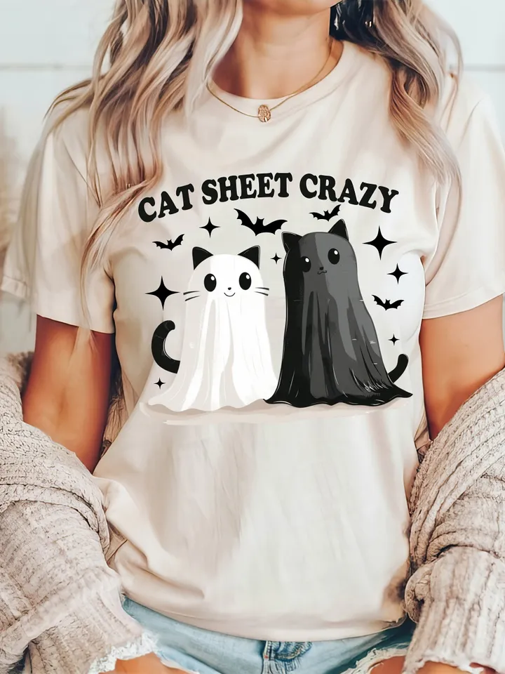 Black Cat Halloween Png, Ghost Cat Png, Halloween Png, Halloween Cat Shirt, Fall Png, Retro Halloween Png,Spooky Season Png,Funny Halloween