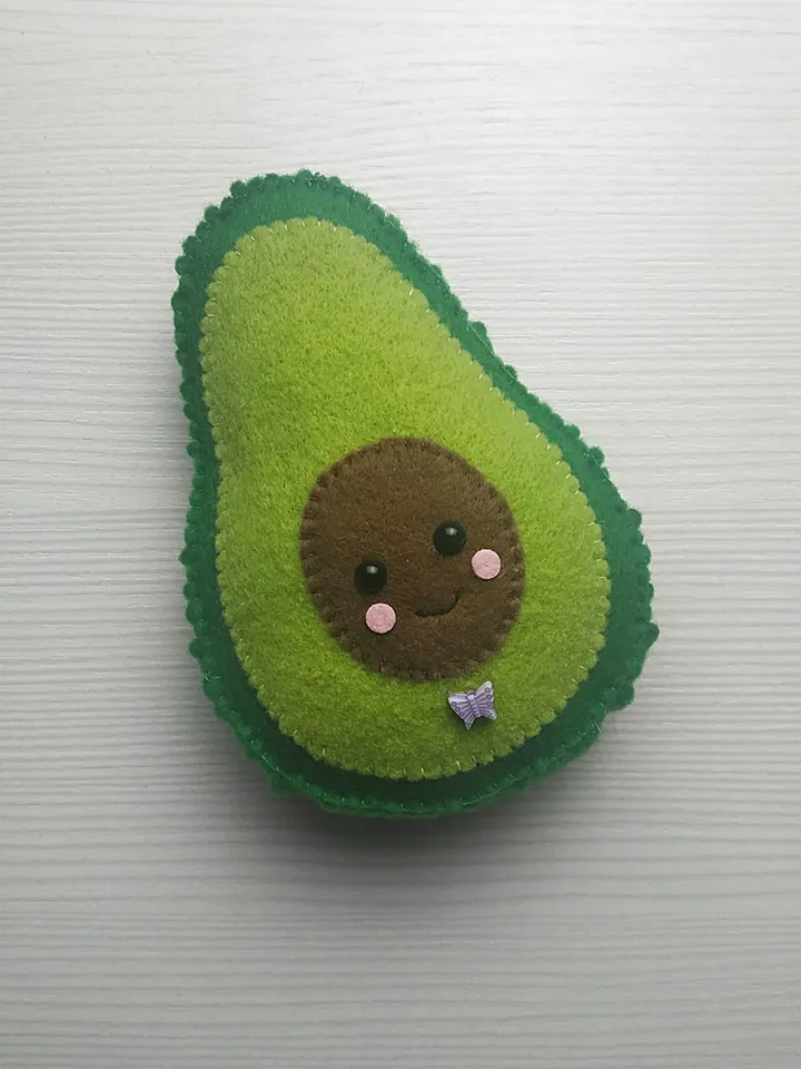 avocado felt pattern, avocado pattern, plush avocado toy, felt pattern, felt kawaii avocado, felt sewing pattern, stuffed avocado gift, felt toys pattern, avocado ornament, toddler kids toys, cute avocado, baby shower gift