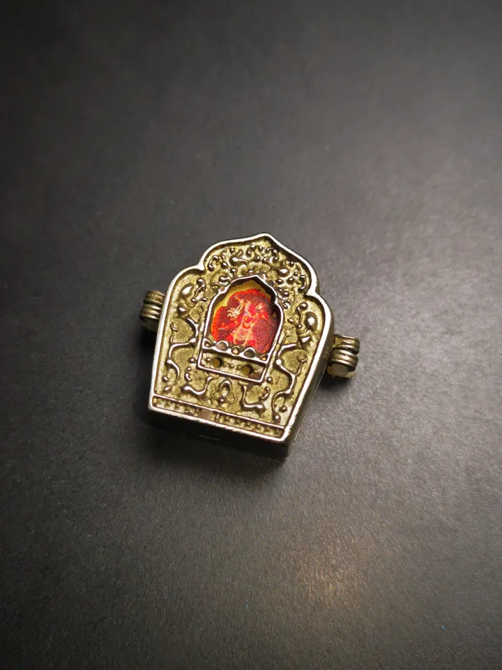 Tibetan Gau Box Amulet,Mini Ghau Shrine,Portable Tibetan Buddhist Altar Necklace with Offerings,Protective Charm,Spiritual Gift,11 Types