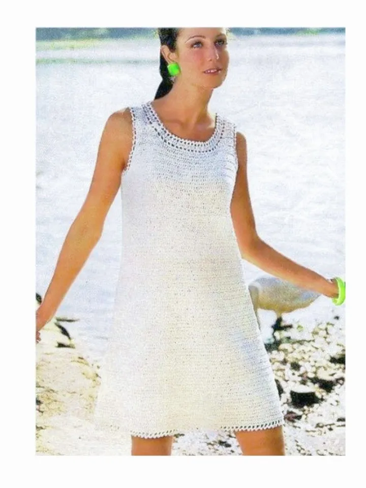 Dress crochet pattern, summer dress crochet pattern pdf, easy crochet dress