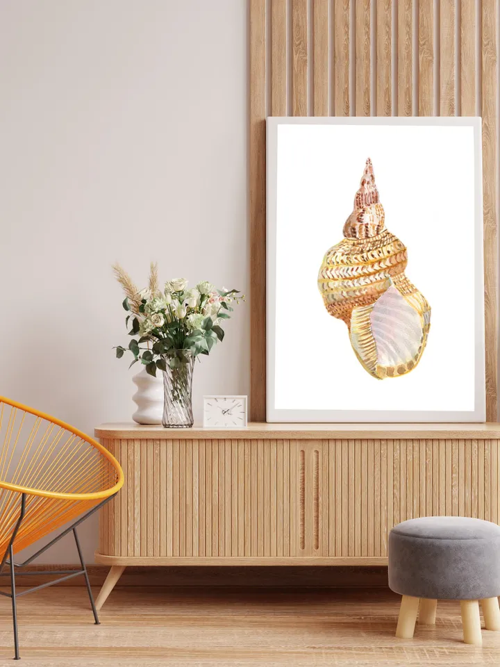 Shell art  Sea Shell Art Shell Decor Beach Cottage Art Sea Shells Painting Marine Aqua Beach House Art Beach Art Marine Aqua