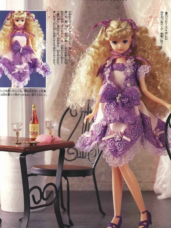 Clothes for Fashionable Dolls Japanese Magazine Sewing Pattern Wardrobe Clothes for Dolls Digital Download PDF