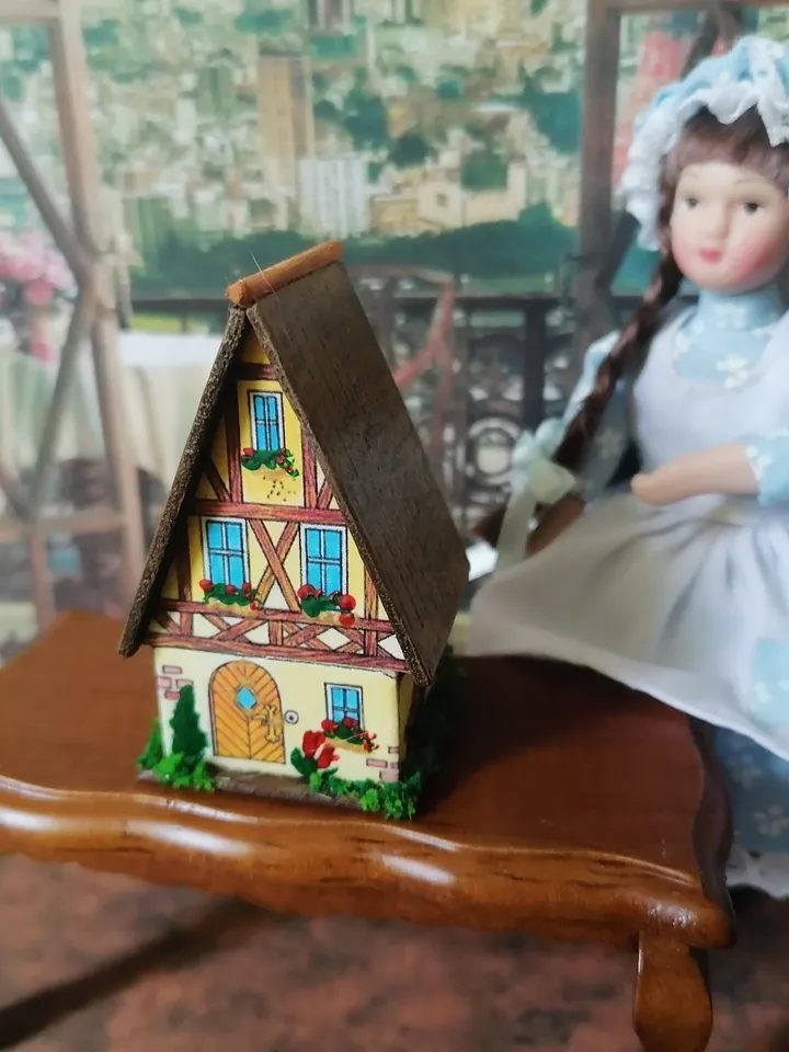 Doll lodge.Dollhouse. A toy for a doll.1:12 scale.