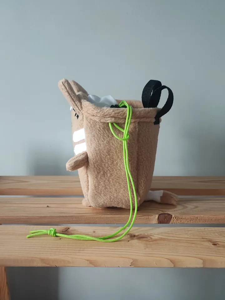 Chalk bag Сat beige for rock climbing