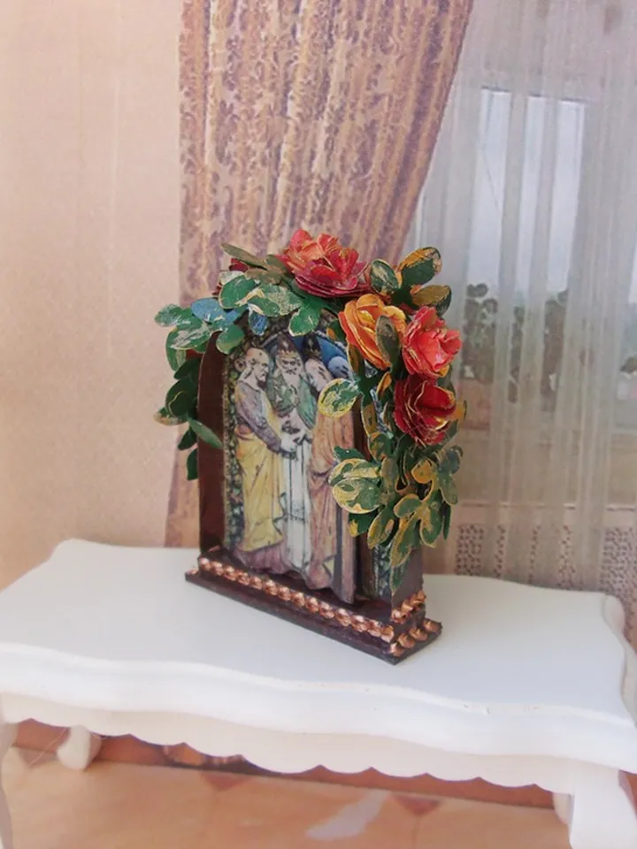 Nativity Scene. Dollhouse Miniature. 1:12. Handmade. Christmas. Christmas Gift. Author's design.