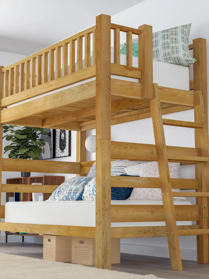 DIY Loft Bed Plans, Twin Over Twin Bunk Bed Plans (PDF Guide)