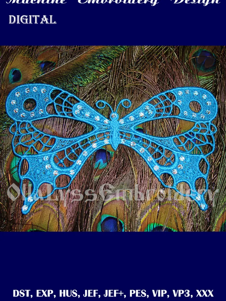 FSL Butterfly Mask embroidery design