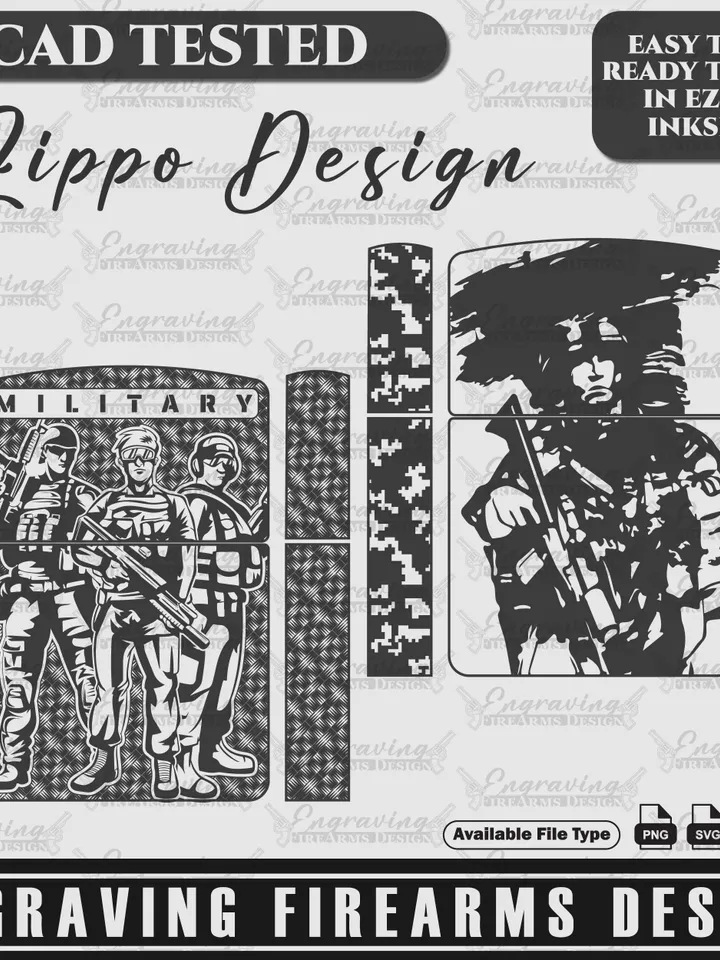 Engraving Firearms Design Zippo US Theme