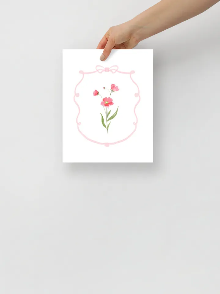 Set of 4 Pink Flowers Watercolor Painting, Vintage Botanical, Wildflower Wall Art, Colorful Floral, Blush Pink Floral, Trendy Artwork Print