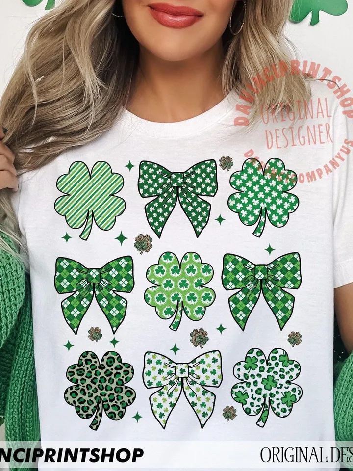 St Patrick's Day Coquette Png, Lucky Shamrock png, St Patrick's Day png, Retro St Patrick's Day png, Irish png, Shamrock png, Lucky png file