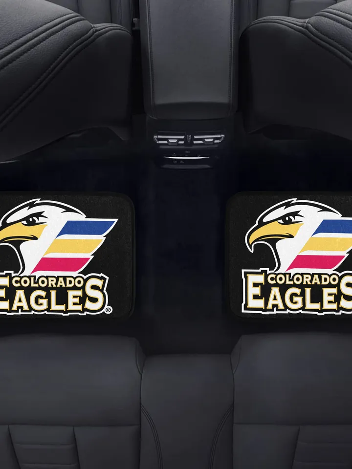 Colorado Eagles Back Car Floor Mats Set of 2