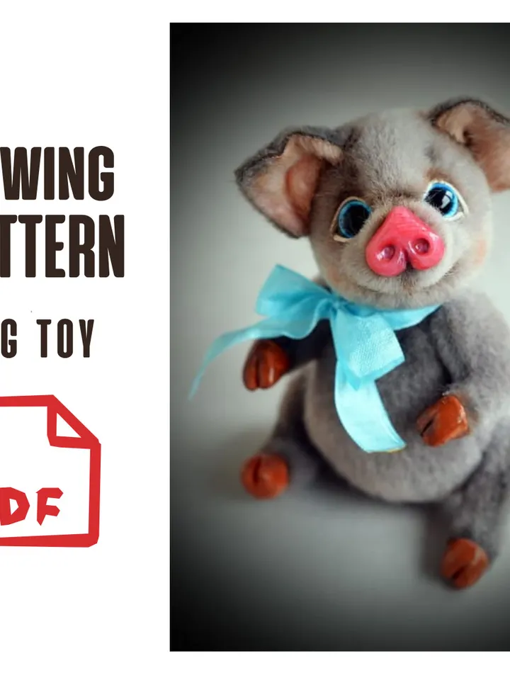 PDF PATTERN PIG Teddy Toy