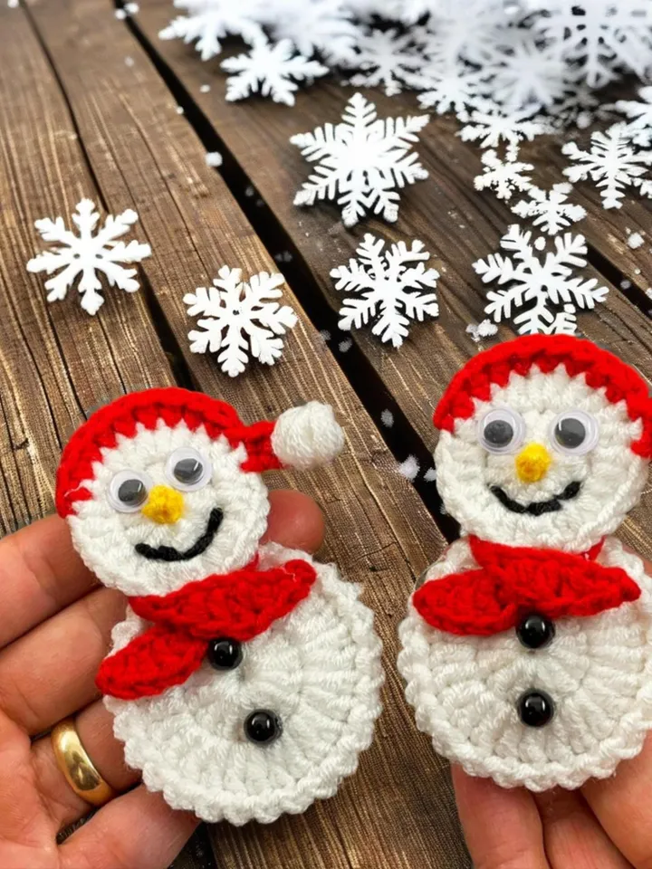 Cute Snowman Crochet Pattern, Cute Amigurumi Snowman Tutorial for DIY Holiday Gift, Festive Winter Decor & Kids Room Decoration