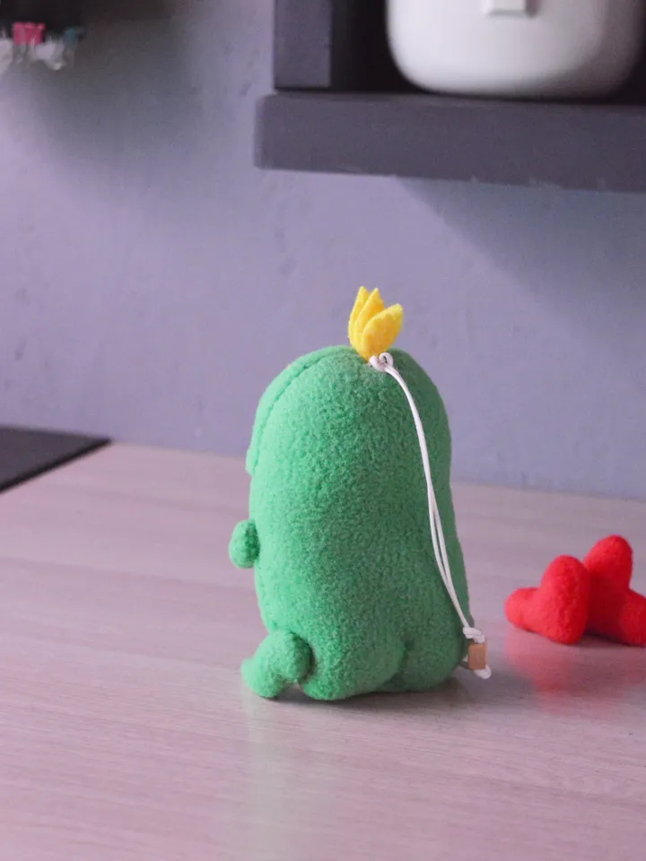 Cucumber Plush PDF Pattern – Fleece Toy with Mouth Pocket