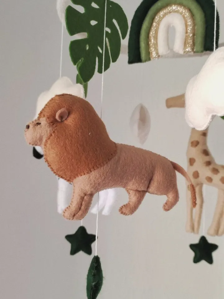 Baby mobile, crib mobile, safari mobile, neutral nursery decor