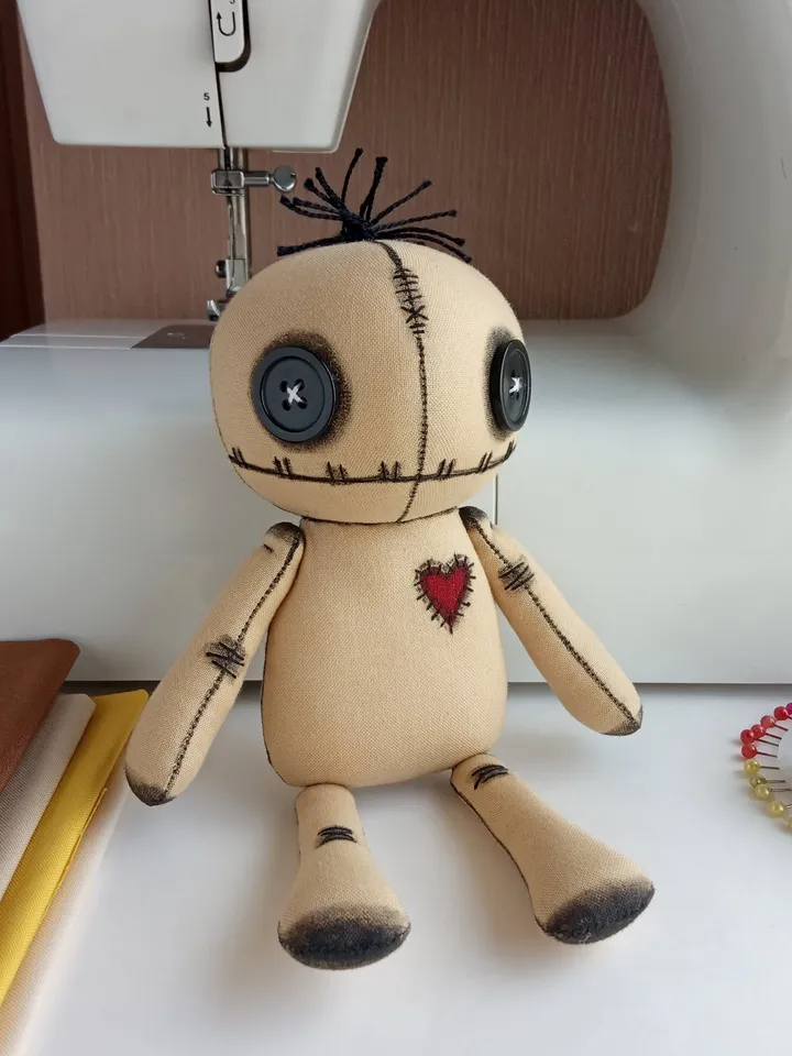 Handmade Voodoo Doll - Beige