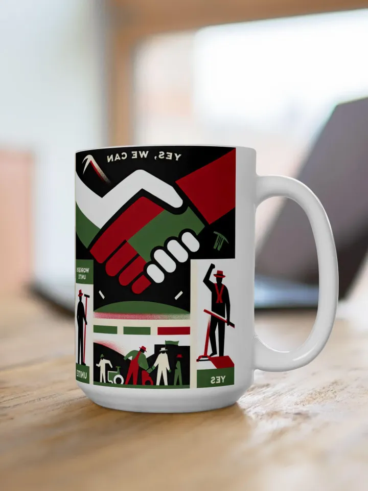 César Chávez Day Ceramic Mug | Sí Se Puede Coffee Cup | Farm Workers Unite Mug | Social Justice Coffee Mug, Worker Solidarity Gift, 11oz