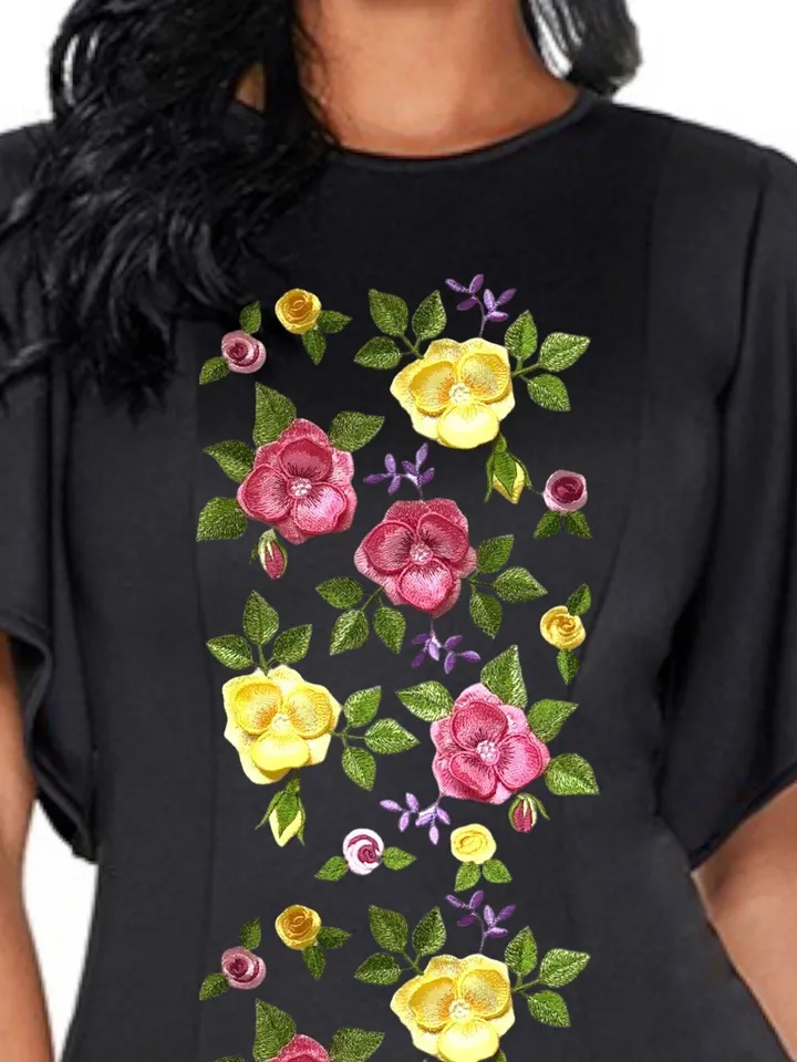 3D Roses set machine embroidery design 3D digital embroidery pattern clothing decor embroidery motif