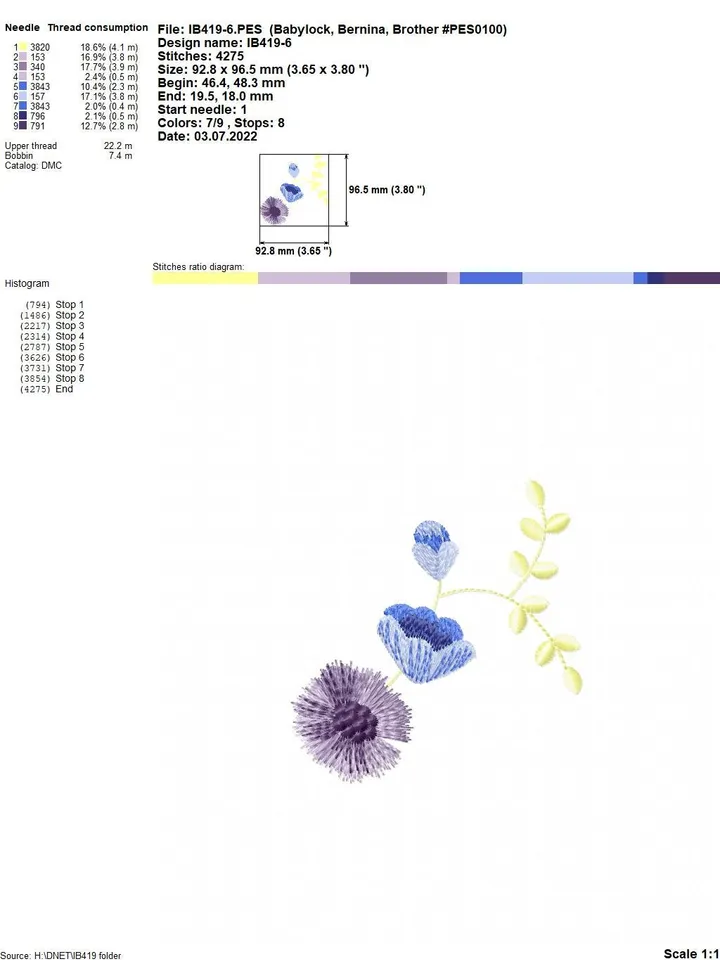 Flowers arrangement set of six flowers designs for machine embroidery digital embroidery pattern machine embroidery design floral embroidery
