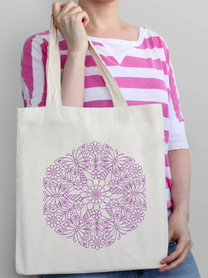 Floral mandala blackwork pattern PDF Blackwork mandala embroidery download PDF, Mandala butterfly Backstitch chart Blackwork embroidery #W19