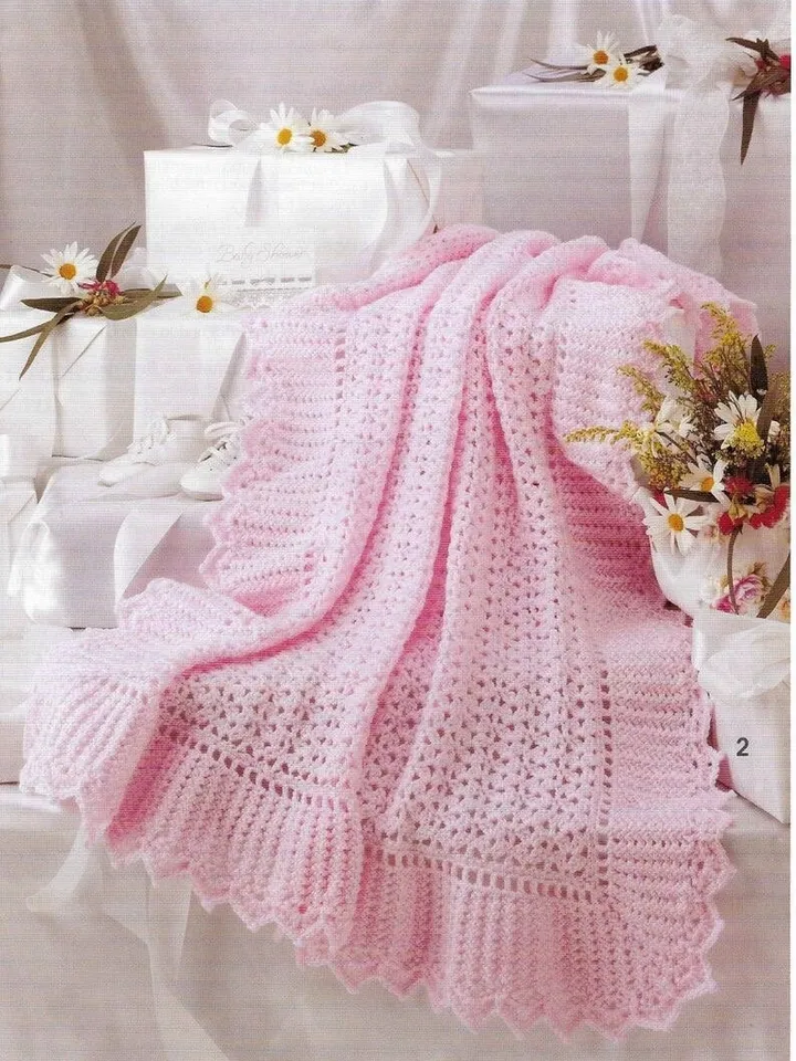 Crochet baby blanket , 7 X Baby Blanket CROCHET Pattern Afghan Blanket Crochet Pattern Blanket pdf instant download