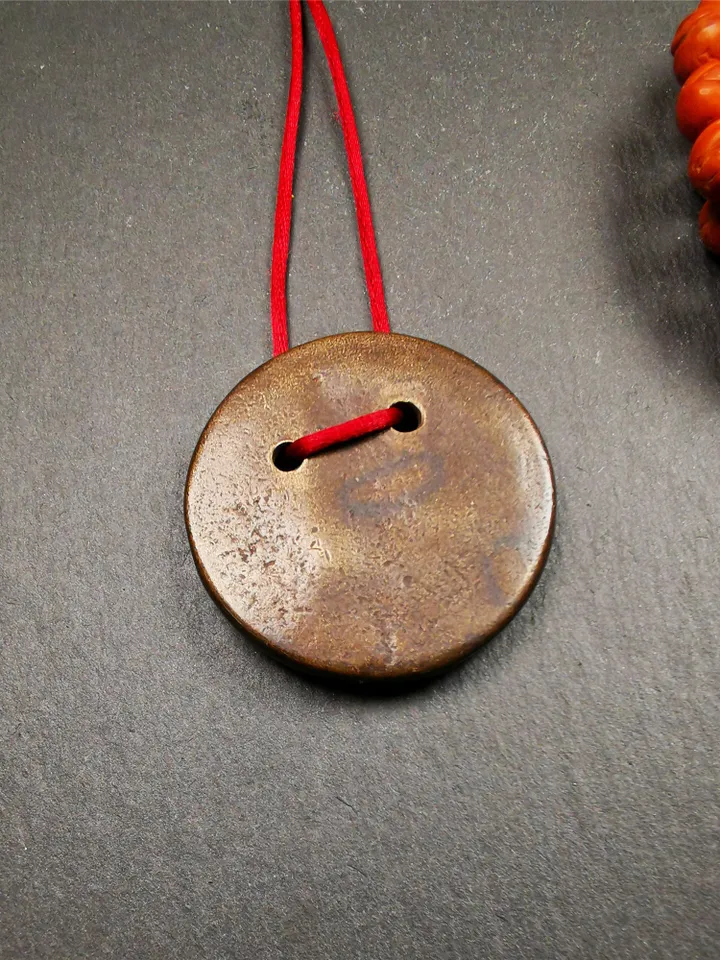 Gandhanra Old Tibetan Buddha Statue Pendant,Usnisa Vijaya,Victory Dharani,1.4"