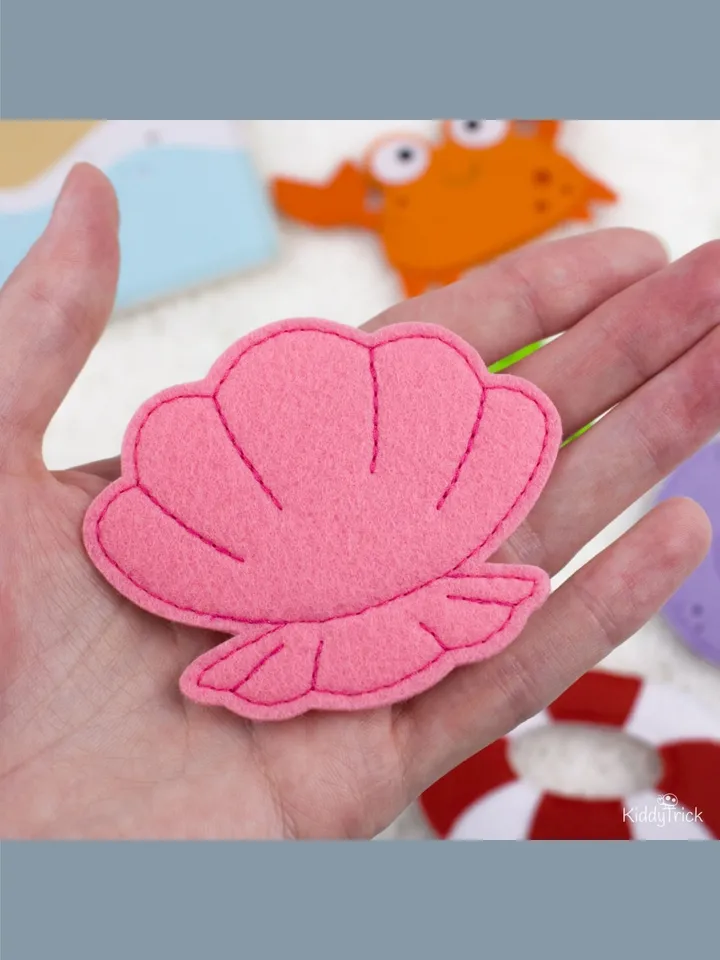 Beach - Felt Busy Book Page - Sewing Pattern