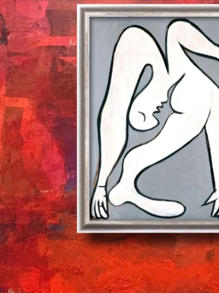 Picasso painting Picasso artwork Cubism Abstract Acrobat Picasso