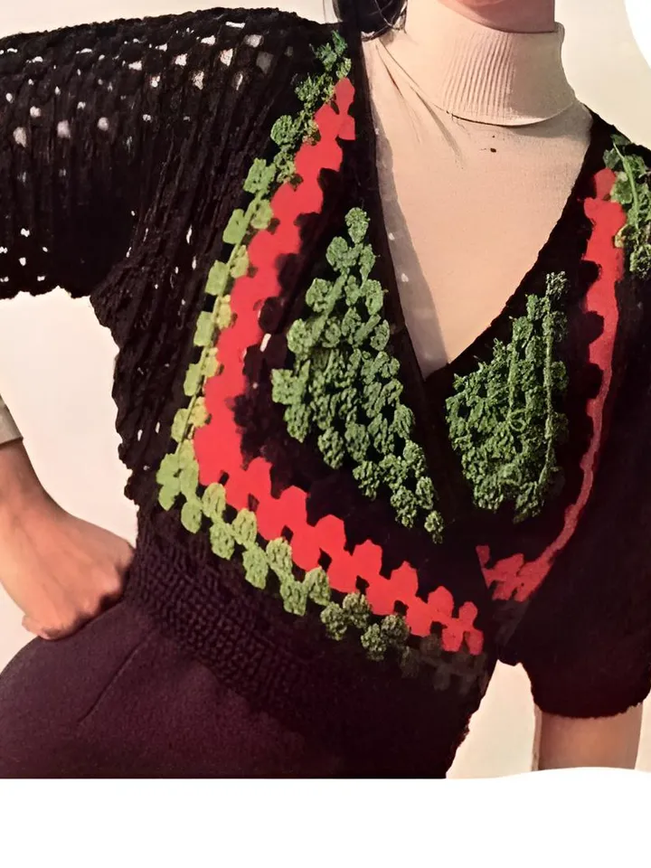 Cardigan crochet pattern, cropped cardigan crochet, granny squares cardigan pdf