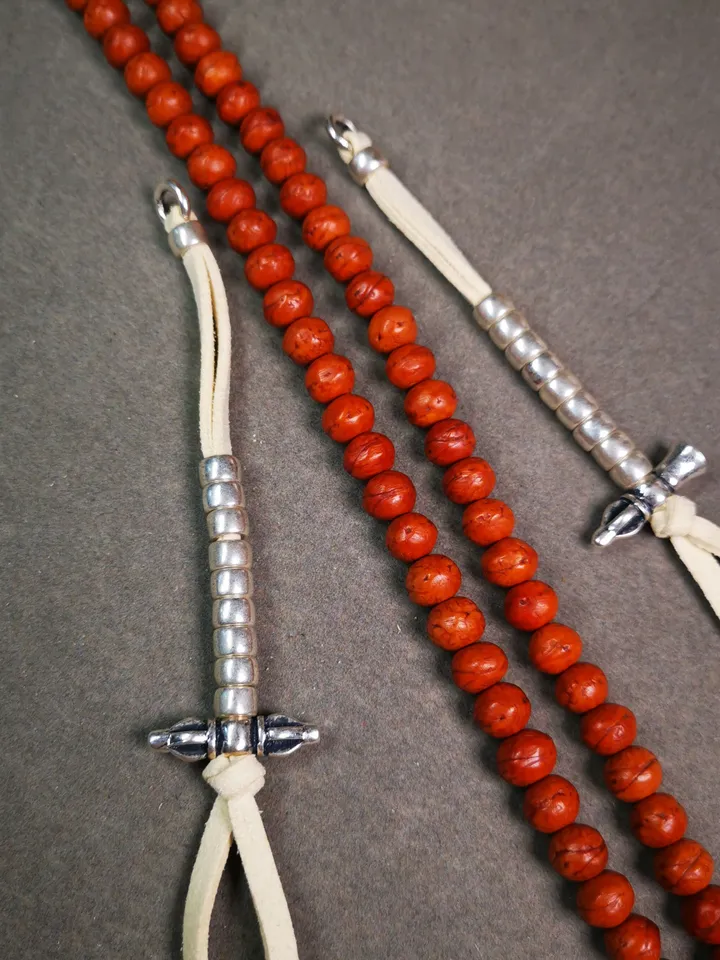 Gandhanra Handmade 7mm Tibetan Buddhist Prayer Bead Counters for 8-15mm Mala