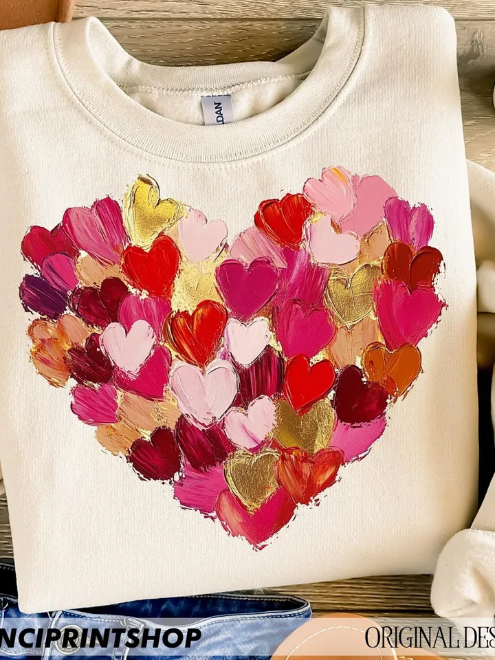Valentine Day Heart Brushstroke png, Valentines Day png, Xoxo png, Heart png, Valentines Shirt png, Trendy Valentines, Sublimation design
