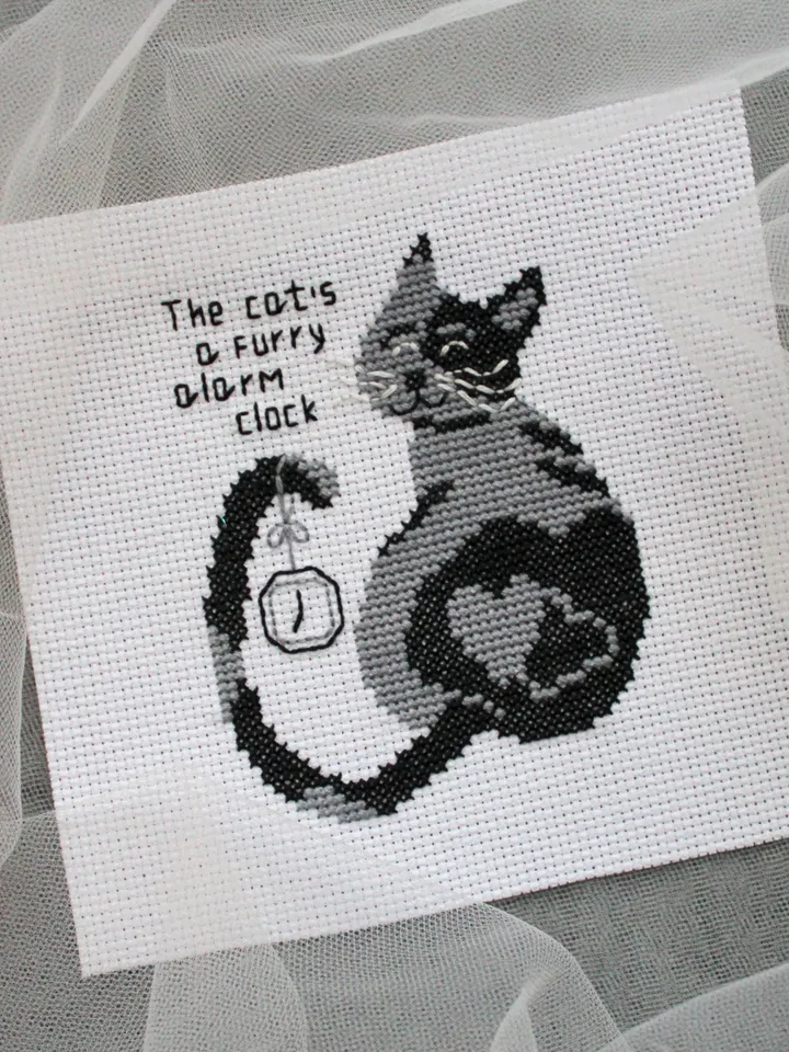 Cross stitch pattern PDF - Cat - easy design for beginners