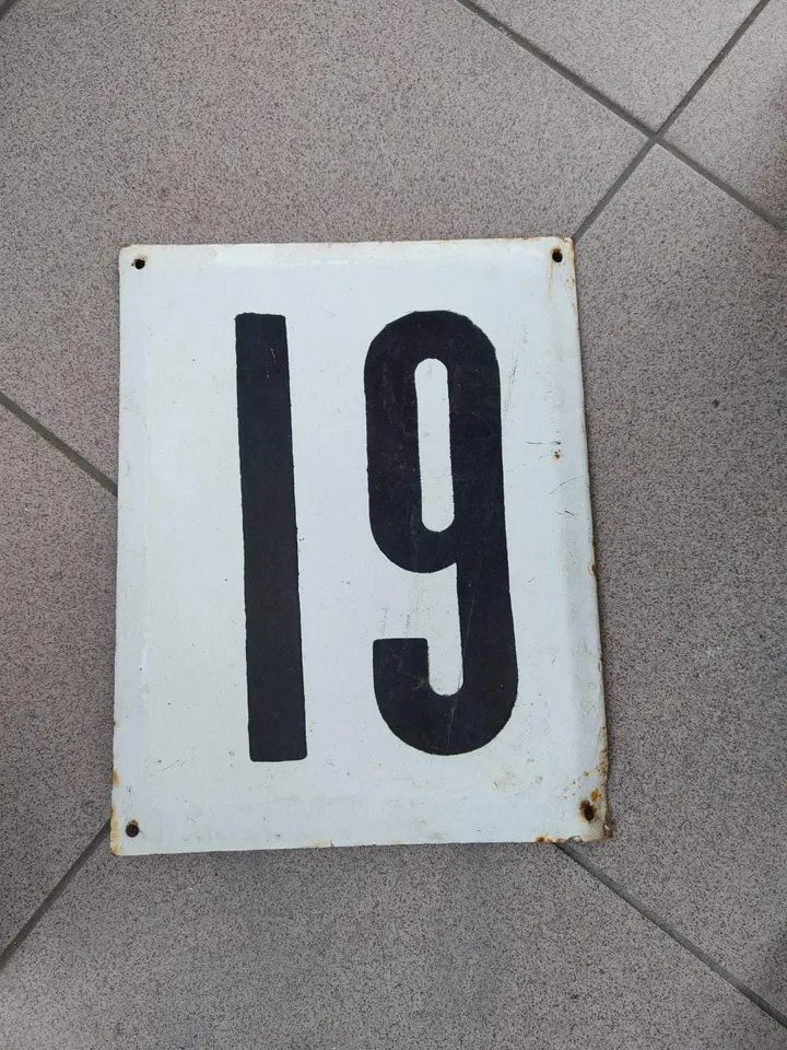 house number large Antique vintage, apartment cottage sign rarity