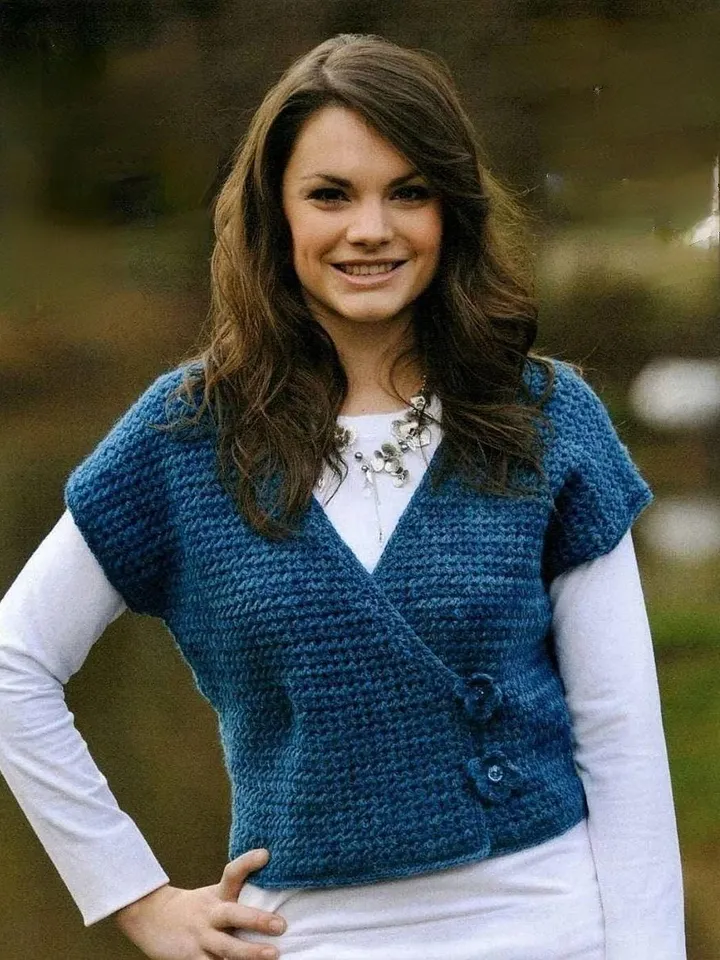 Vest crochet pattern, cardigan crochet pattern , women summer waistcoat pdf instant download