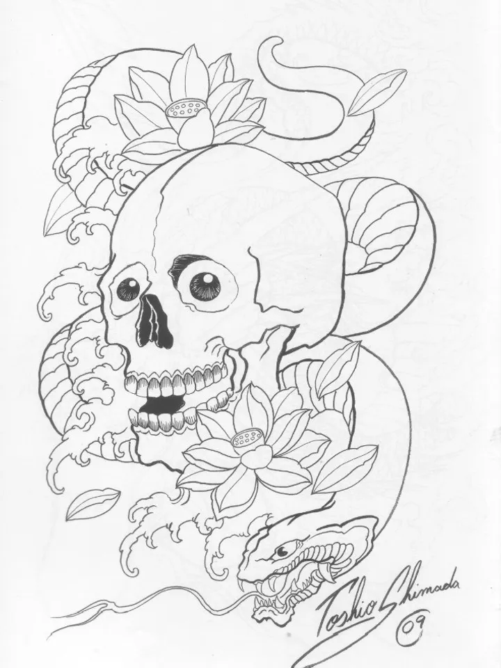 Toshio Shimada Tattoo Flash Book