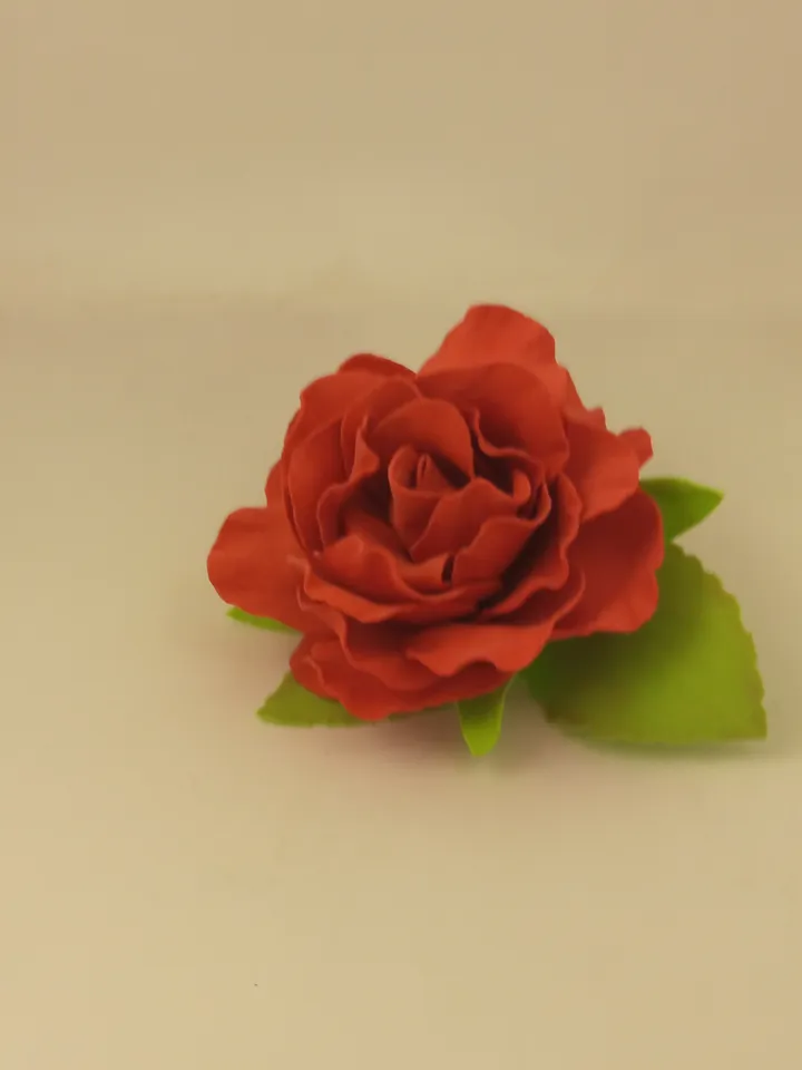 Handmade hair clips red rose/women's hair accessories/women's jewellery/flowers hair decoration/gift for her/hair clips