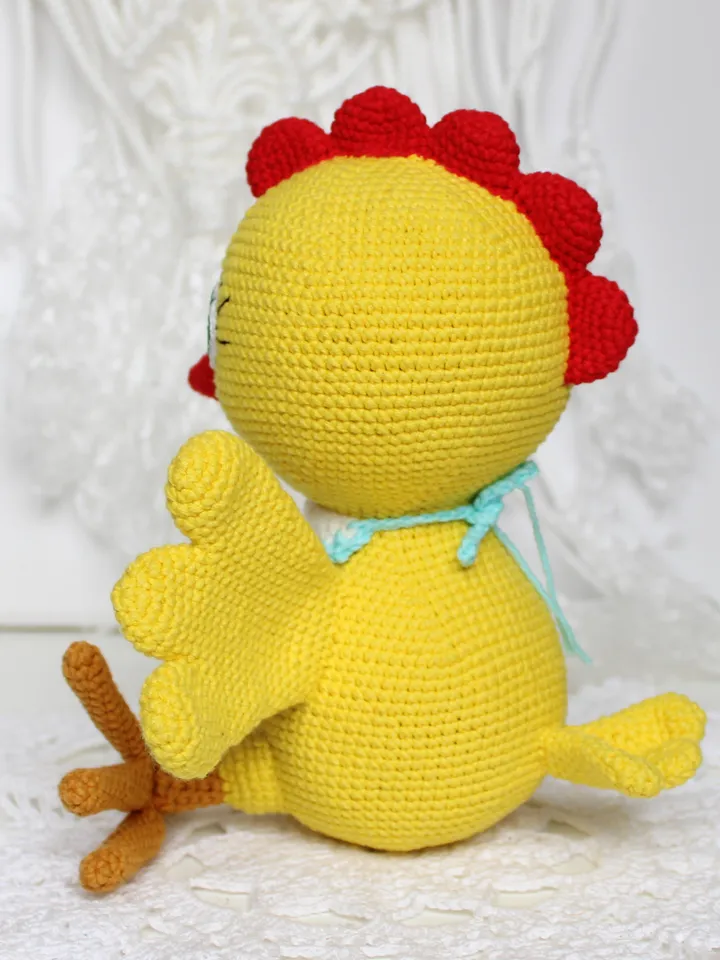 Chicken crochet pattern PDF in English Amigurumi chicken bird toy