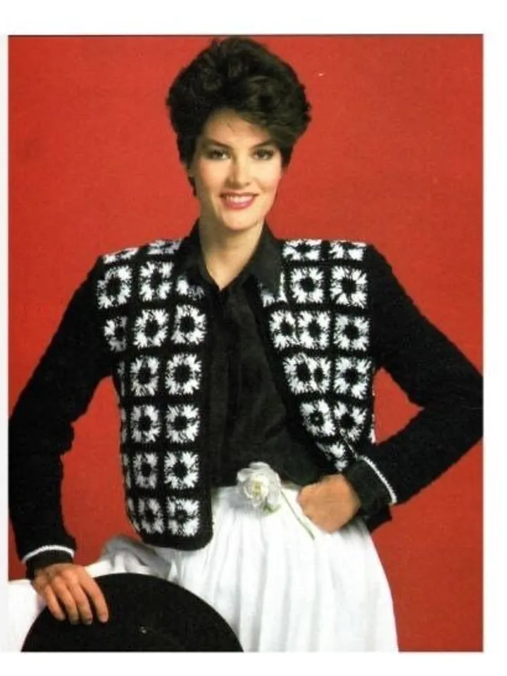 Cardigan granny square crochet pattern, jacket granny squares crochet pdf