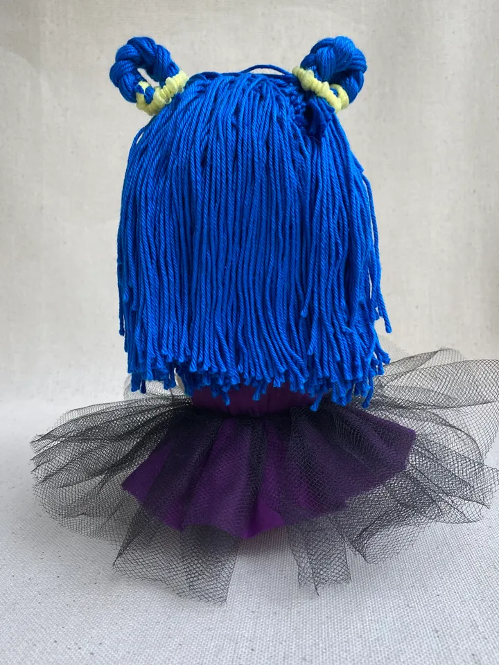 Scary doll . Halloween doll . Creepy doll . Book shelf sitter . Handmade rag doll .