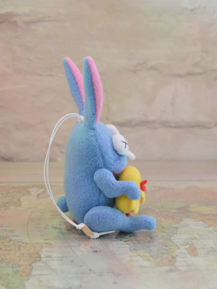 PDF Fleece Bunny Toy Pattern + Chick – Plush Tutorial