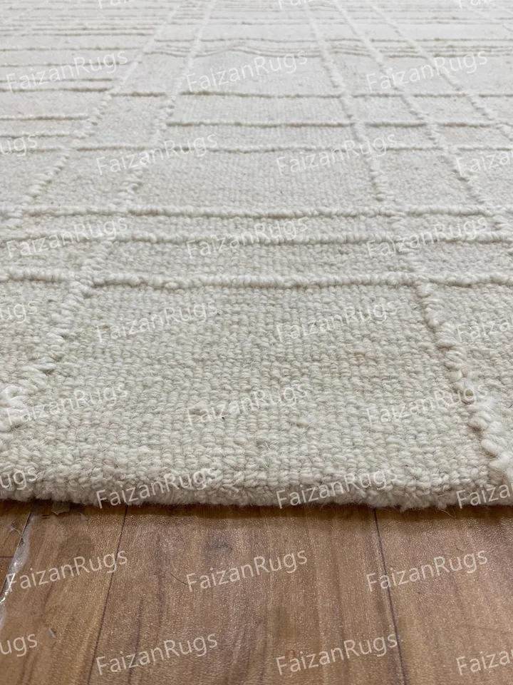 8x10 Hand Tufted Modern Rug High and Low Area Rug Handmade 100% Wool Rug Home Decor Flooring Rug Bedroom Living Dining 6x9 8x10 9x12 10x14