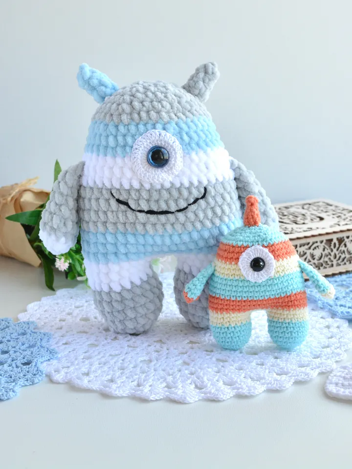 Monsters crochet pattern, Amigurumi crochet pattern PDF