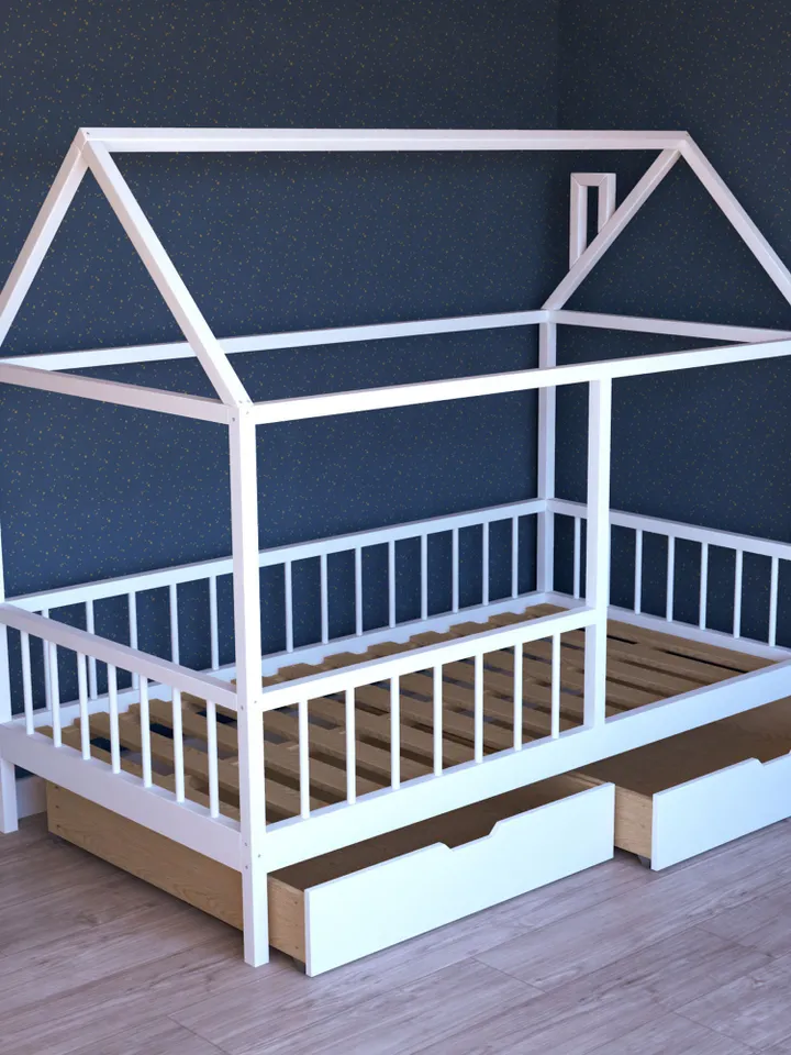 House Bed Plan, PDF, DIY