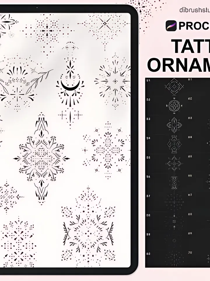 Procreate - Tattoo Ornament Stamps