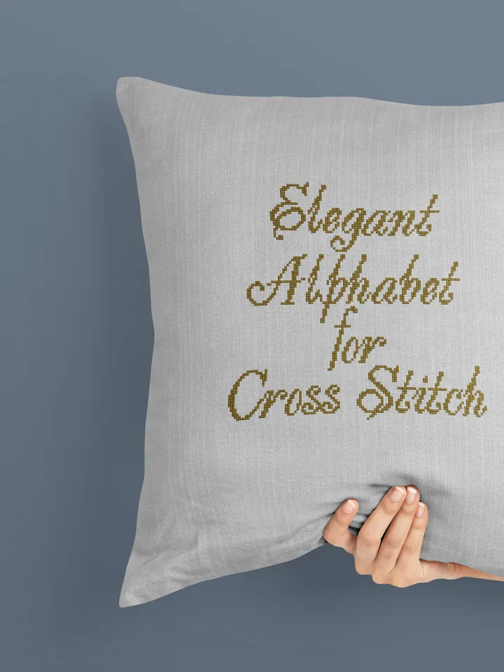 Alphabet cross stitch pattern PDF Calligraphy stitch, Font xstitch chart, Letters cross stitch, Digital download PDF DIY Home decor #A2