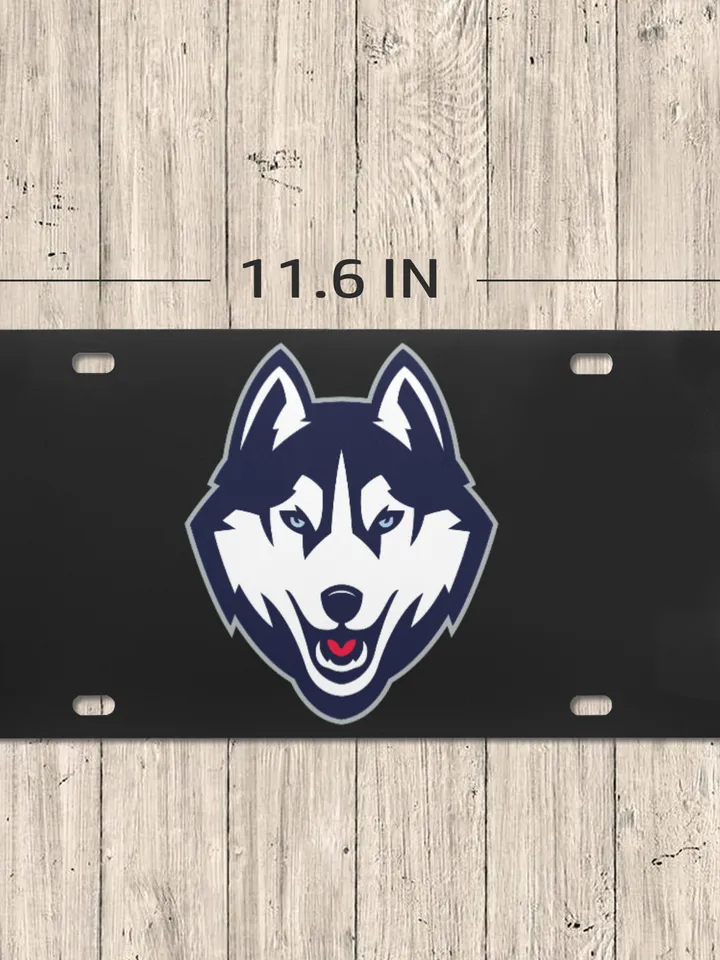UConn Huskies License Plate