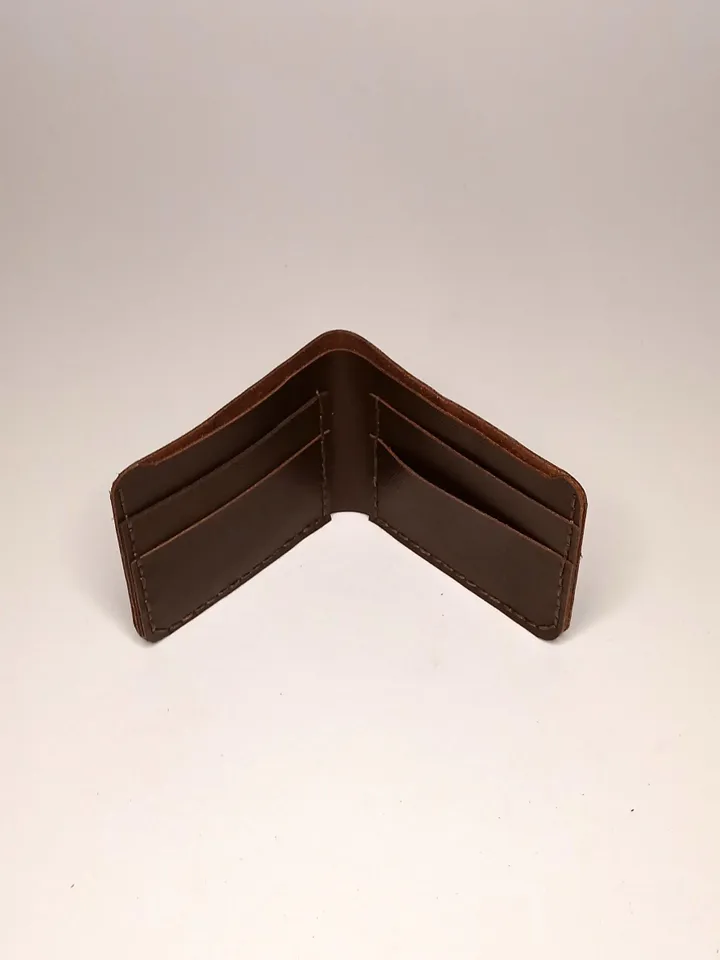 Handcrafted Bifold Wallet for Men, Made from Cowhide Leather, Leather Wallet Men Groomsman Wallet Slim ID Credit Card Wallet.